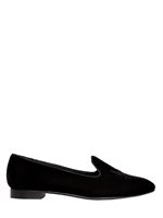GIORGIO ARMANI - 10MM VELVET LOAFERS - BLACK