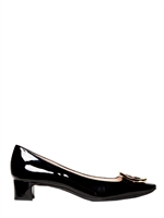 GIORGIO ARMANI - 30MM PATENT BUCKLE PUMPS - BLACK