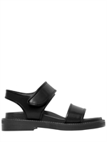 MARNI - 20MM CALFSKIN FLAT SANDALS - BLACK