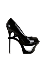 GIANMARCO LORENZI - 160MM LACKLEDERPUMPS - SCHWARZ