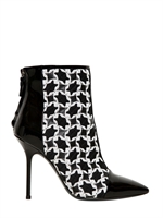 POLLINI BY NICHOLAS KIRKWOOD - 100MM GRAPHIC LOW BOOTS - BLACK/WHITE