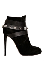 LE SILLA - 120MM SWAROVSKI BELTED BOOTS - BLACK