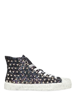 GIENCHI - STUDDED GLITTER SNEAKERS - MULTICOLOR