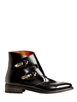 MIISTA - 30MM BRUSHED CALFSKIN BOOTS - BLACK