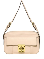 CHLOE' - MEDIUM ELSIE GRAINED LEATHER BAG - ANGORA BEIGE