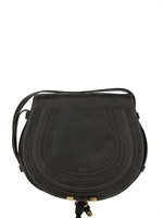 CHLOE' - MEDIUM MARCIE LEATHER CROSSBODY BAG - BLACK