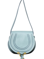 CHLOE' - SMALL MARCIE LEATHER CROSSBODY BAG - FRESH MINT