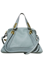 CHLOE' - MEDIUM PARATY GRAINED LEATHER BAG - FRESH MINT