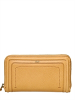 CHLOE' - LEATHER PARATY ZIP AROUND WALLET - YUMMY COOKIE