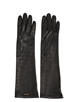 DSQUARED - GUANTI LUNGHI IN NAPPA - NERO