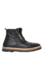 ROCCO P. - 20MM LEDERSTIEFEL MIT REIßVERSCHLUSS - NAVYBLAU