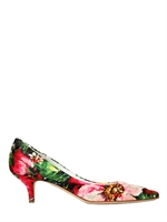 DOLCE & GABBANA - 60MM FLORAL PRINT JACQUARD PUMPS - MULTICOLOR
