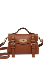 MULBERRY - MINI ALEXA SOFT BUFFALO SATCHEL - OAK