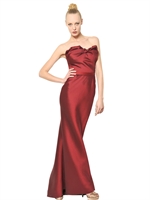LANVIN - LANGES KLEID AUS DOPPELTEM TECHNO-SATIN - ROT