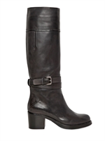 COSTUME NATIONAL - 50MM CALFSKIN TALL BOOTS - BLACK