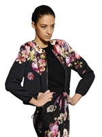 GIAMBATTISTA VALLI - PRINTED TECHNO NEOPRENE BOMBER JACKET - MULTI
