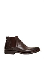 ALBERTO FASCIANI - EVITA CALFSKIN ANKLE BOOTS - BROWN
