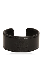 ANN DEMEULEMEESTER - LARGE PLAIN LEATHER CUFF - BLACK