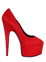 GIUSEPPE ZANOTTI - 170MM SUEDE PUMPS - RED