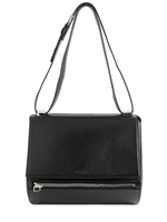 GIVENCHY - PANDORA BOX TEXTURED LEATHER SHOULDER BA - BLACK