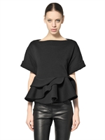 GIVENCHY - TOP IN FELPA DI COTONE - NERO