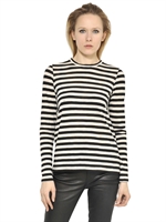 PROENZA SCHOULER - TOP IN JERSEY DI COTONE - NERO/BIANCO