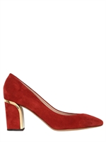 CHLOE' - 70MM SUEDE PUMPS - RED