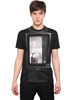 GIVENCHY - CUBAN FIT RUBBER PRINTED JERSEY T-SHIRT - BLACK