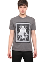 GIVENCHY - CUBAN FIT BONDAGE PRINT JERSEY T-SHIRT - GREY