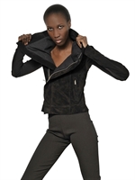 RICK OWENS - BIKERJACKE AUS PEKARILEDER - SCHWARZ