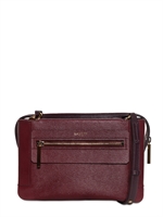 LANVIN - LE JOUR TWO TONE GRAINED LEATHER BAG - BURGUNDY/WINE