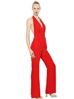 VALENTINO - OVERALL AUS SEIDENCADY - ROT