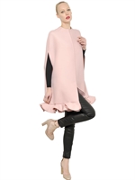 VALENTINO - TECHNO WOOL COUTURE COAT - POWDER