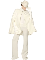 MAURIZIO PECORARO - DOUBLE WOOL CASHMERE CAPE - IVORY