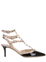 VALENTINO - 65MM ROCKSTUD PATENT LEATHER PUMPS - BLACK