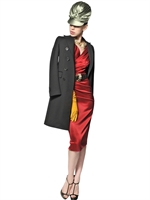 DSQUARED - HEAVY WOOL COAT - BLACK