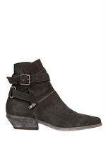 LD TUTTLE - 40MM NUBUCK ANKLE BOOTS - BLACK