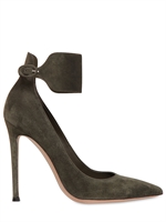 GIANVITO ROSSI - 110MM SUEDE PUMPS - MILITARY GREEN