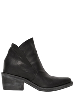 CINZIA ARAIA - 50MM CALFSKIN LOW BOOTS - BLACK
