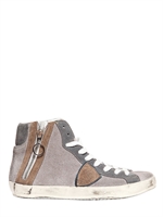 PHILIPPE MODEL - SUEDE HIGH TOP SNEAKERS - GREY