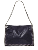STELLA MCCARTNEY - SHAGGY FAUX DEER SHOULDER BAG - BERRY