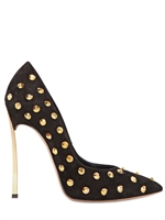 CASADEI - 120MM SUEDE SWAROVSKY - BLACK