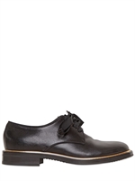 CASADEI - 20MM CALFSKIN LACE-UP SHOES - BLACK