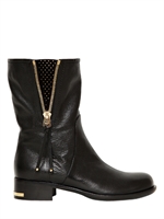 BALLIN - 40MM STIEFEL AUS KALBSLEDER MIT NIETEN - SCHWARZ