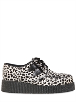 UNDERGROUND - 40MM LEOPARD PONYSKIN WEDGES - LEOPARD