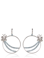 FRANCESCA VILLA - JOIE DE VIVRE EARRINGS - BLUE TOPAZ