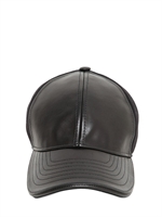 NEIL BARRETT - CAPPELLO BASEBALL IN NAPPA E FELTRO DI LANA - NERO