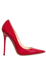 JIMMY CHOO - 120MM ANOUK PATENT POINTED PUMPS - RASPBERRY