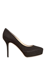 JIMMY CHOO - 100MM ASTER SUEDE PUMPS - BLACK