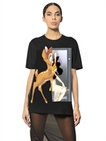 GIVENCHY - PRINTED COTTON JERSEY T-SHIRT - BLACK